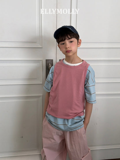 ELLYMOLLY slime layered sleeveless (90-145cm)