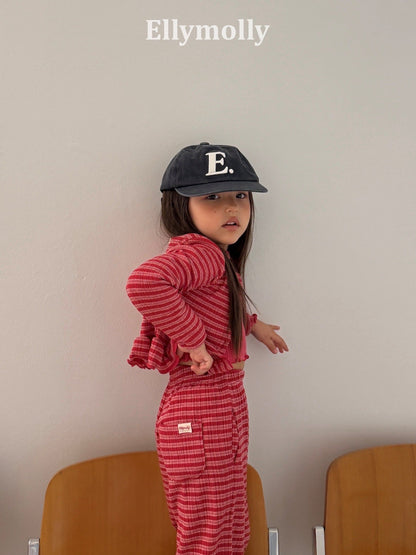 ELLYMOLLY loen frill cardigan (90-145cm)
