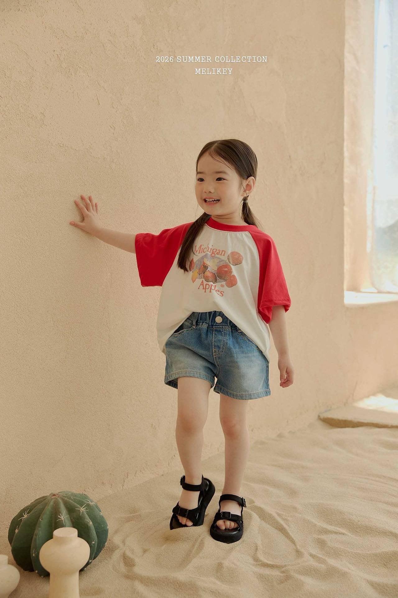 melikey apple raglan t-shirt (~80-140cm)