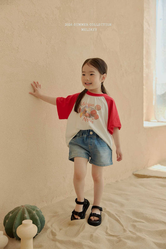 melikey apple raglan t-shirt (~80-140cm)