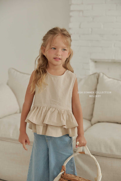 melikey ribbon cancan sleeveless bl (~80-140cm)