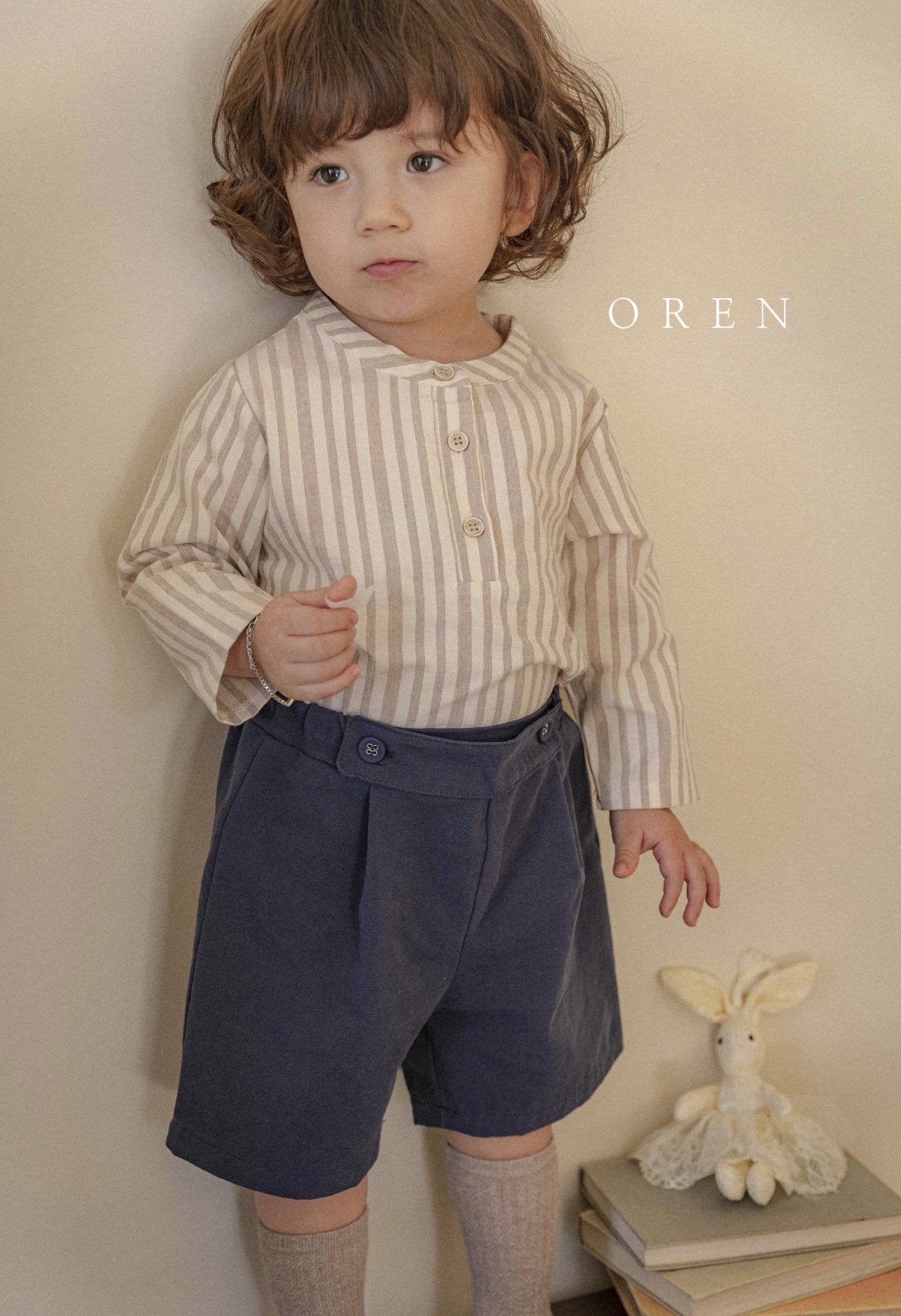 OREN henry neck classic shirt (75-100cm)