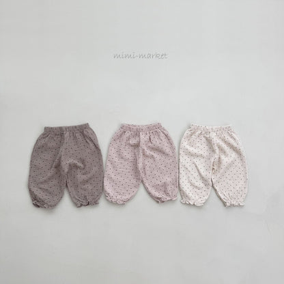 mimi market dot frill pants (bebe70-85cm)