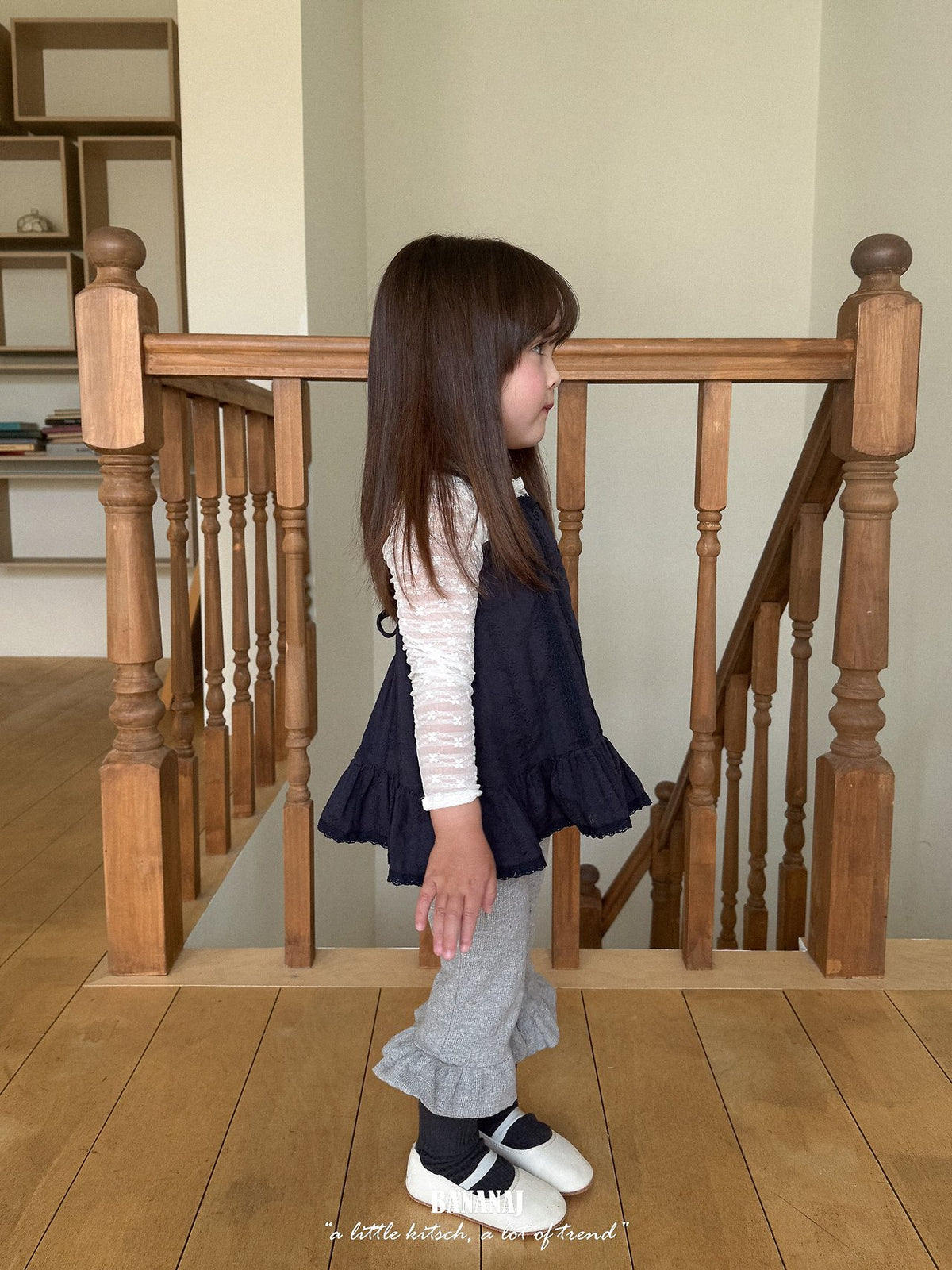 BANANAJ rhythm flower lace t (80-135cm)