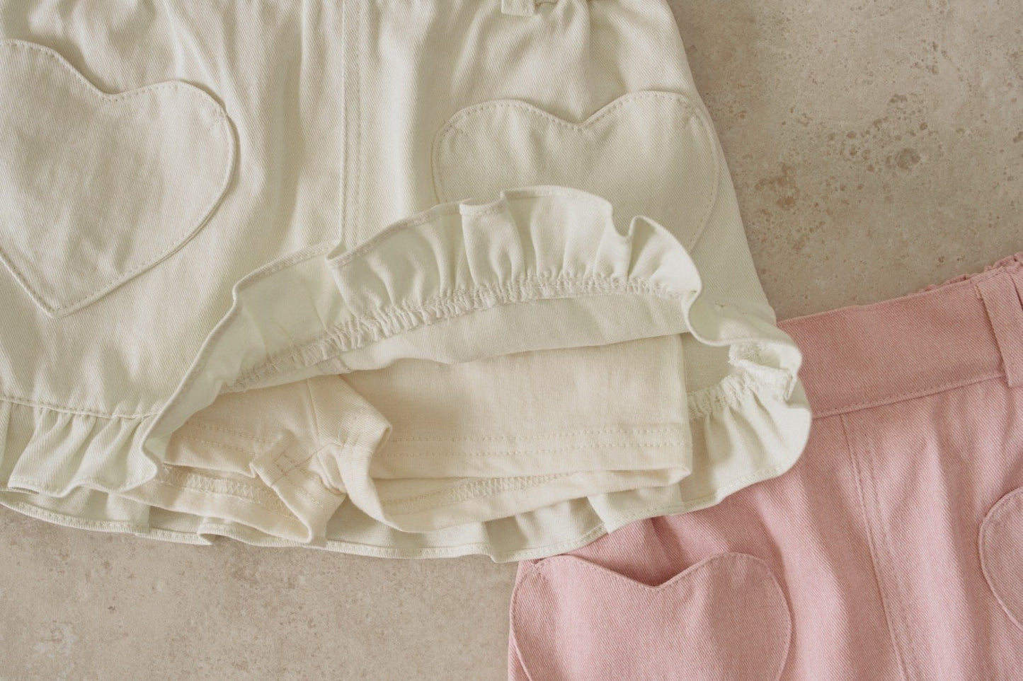 momoann frill heart skirt (90-130cm)