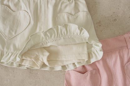 momoann frill heart skirt (90-130cm)