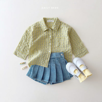 DAILYBEBE check shirt (75-145cm)