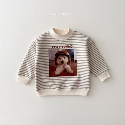 Dailybebe puppy half moon sweatshirt (75-140cm)