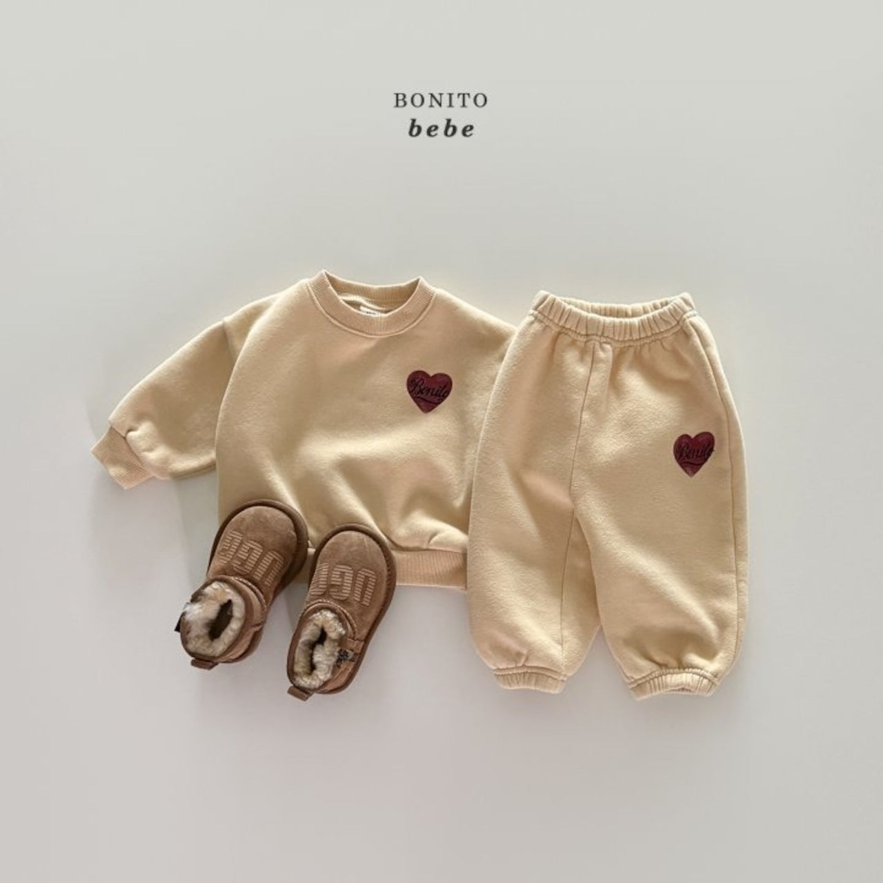 Bonito heart dyed SET-UP (3-18m)