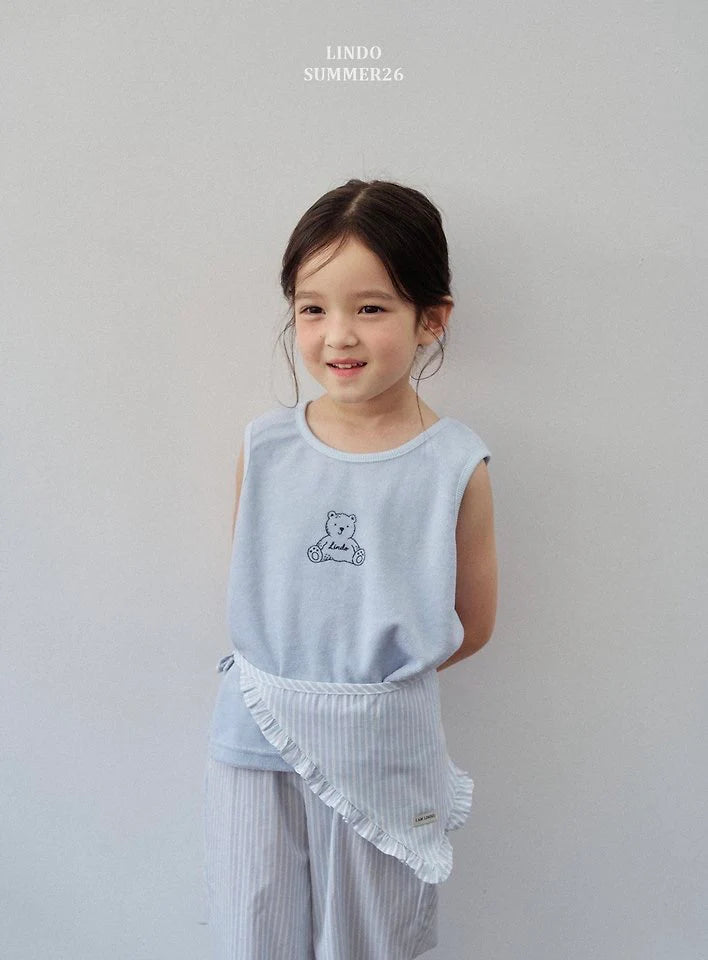 Lindo Bear Terry Sleeveless  (85-125cm)