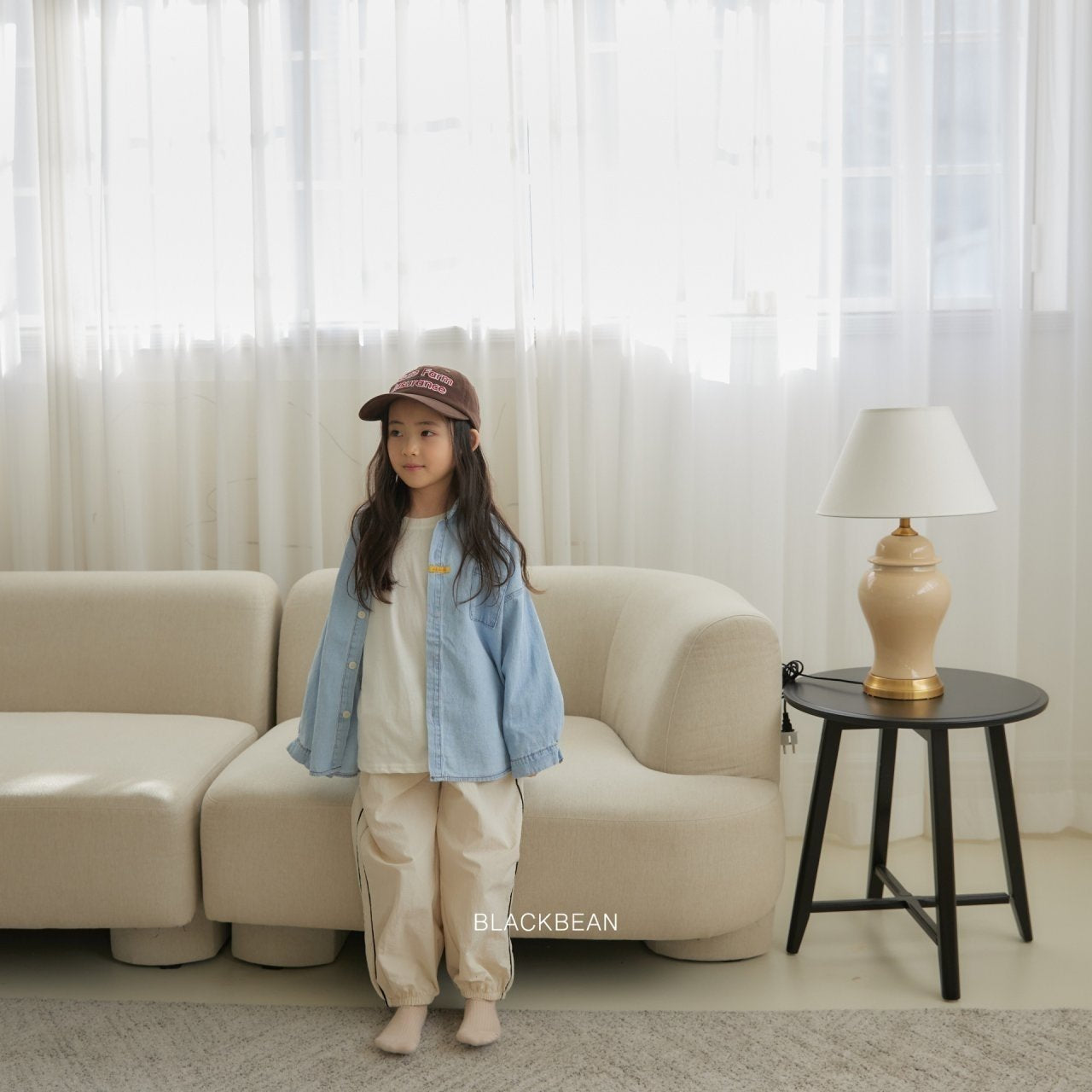 blackbean martin blue shirt(kids)