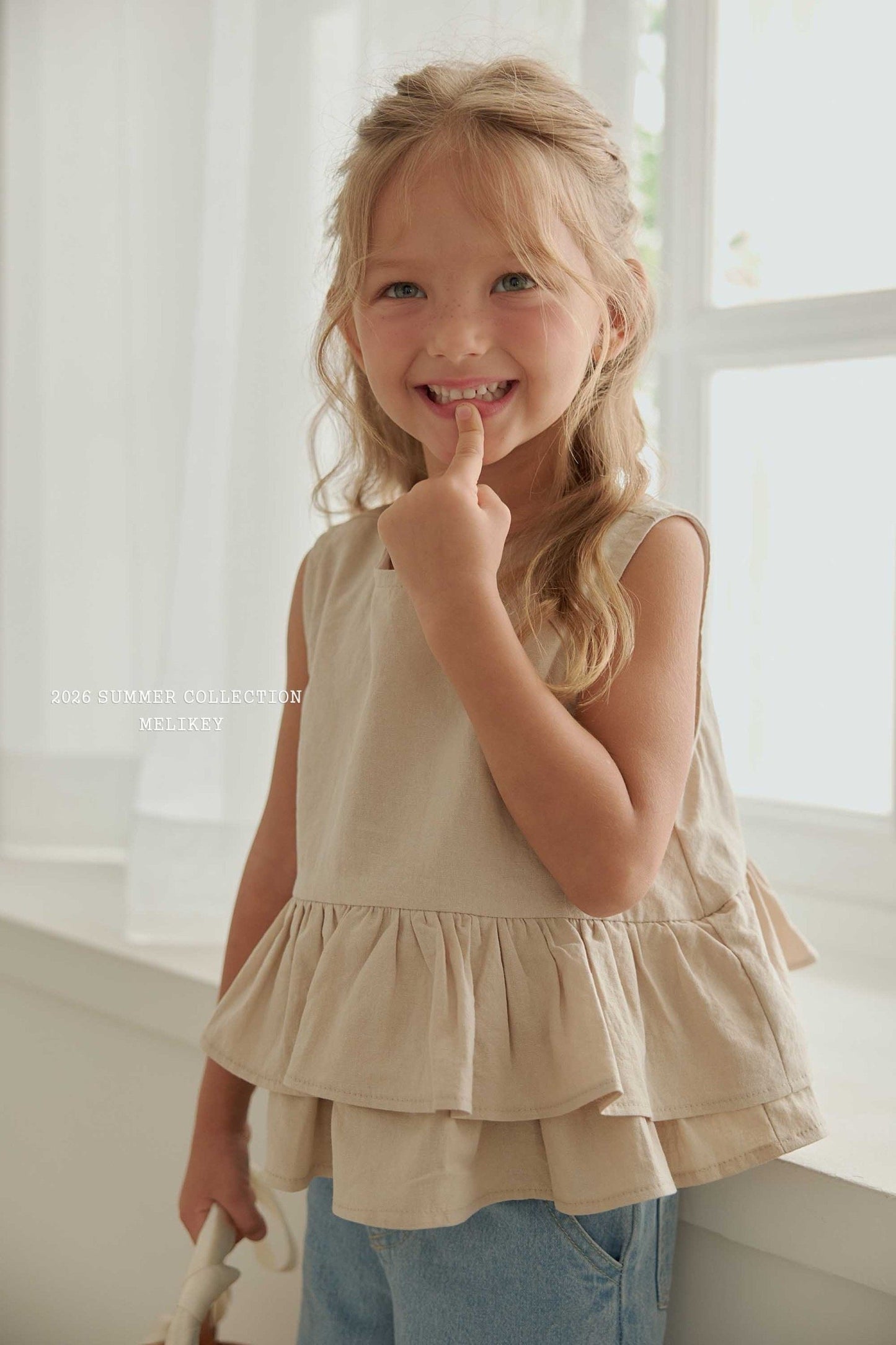 melikey ribbon cancan sleeveless bl (~80-140cm)
