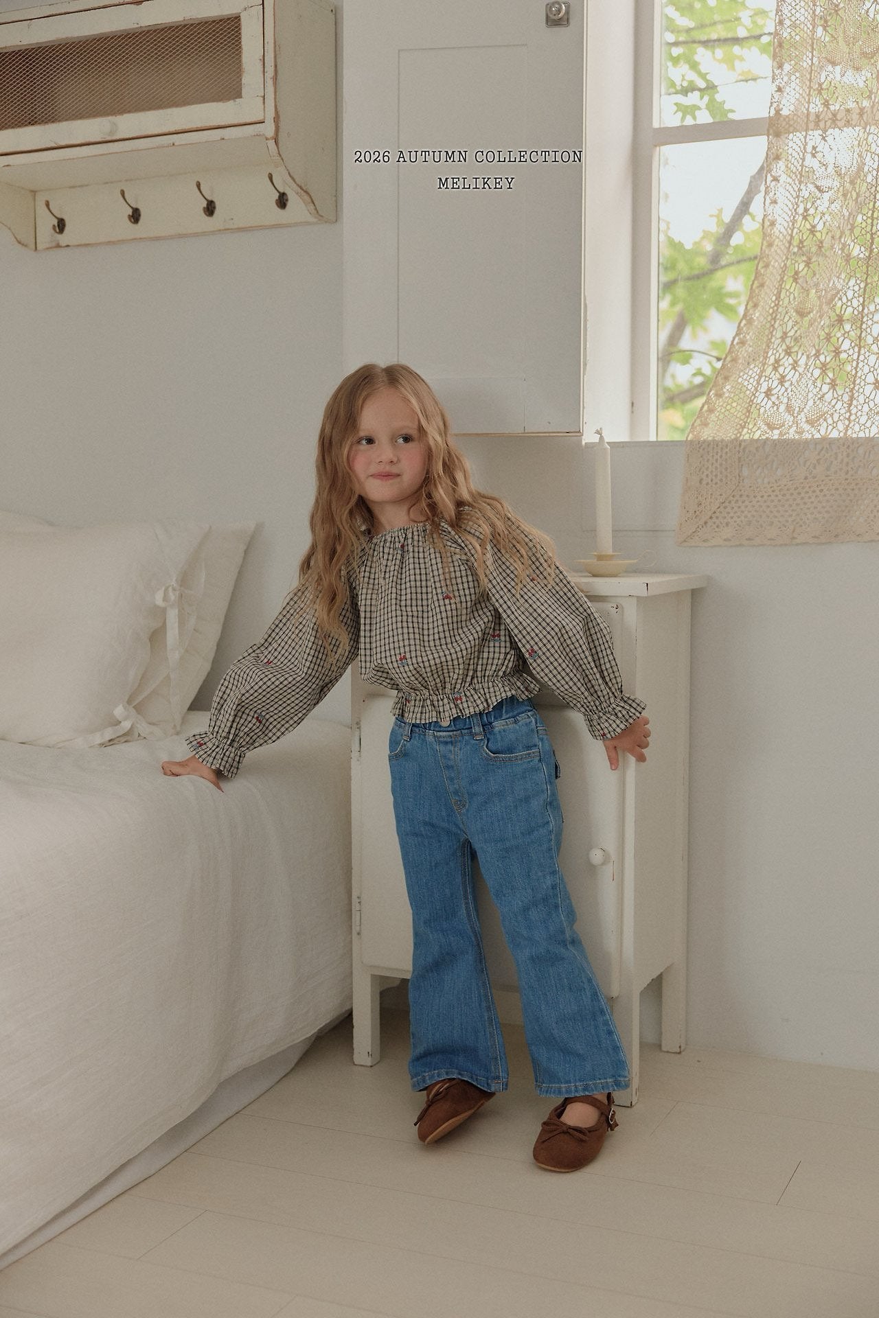 melikey pocket bootcut pants (~80-140cm)