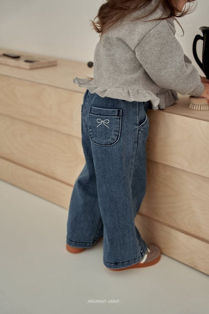 momoann wool denim pants (90-140cm)