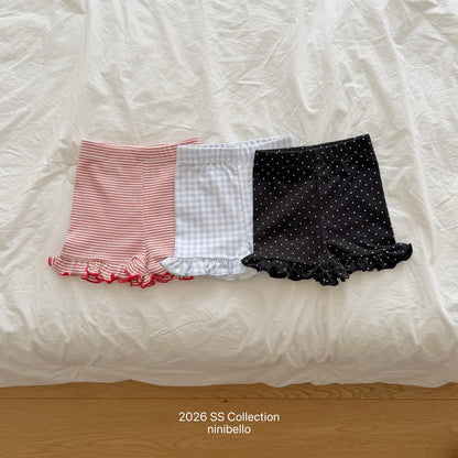 ninibello mimi 3/4 frill leggings (80-130cm)