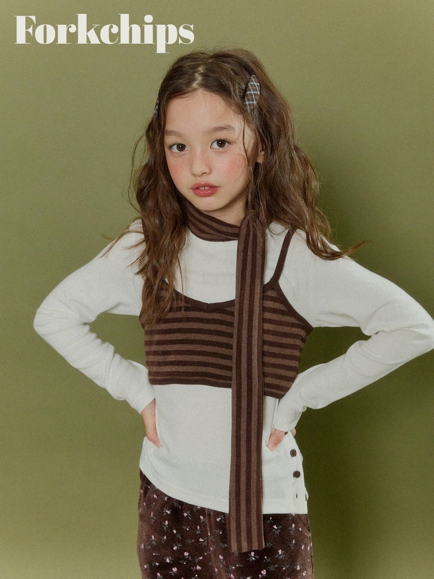 FORKCHIPS cocoa single t-shirt (95-160cm)