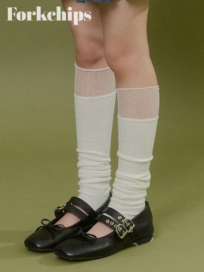 FORKCHIPS dot mesh socks