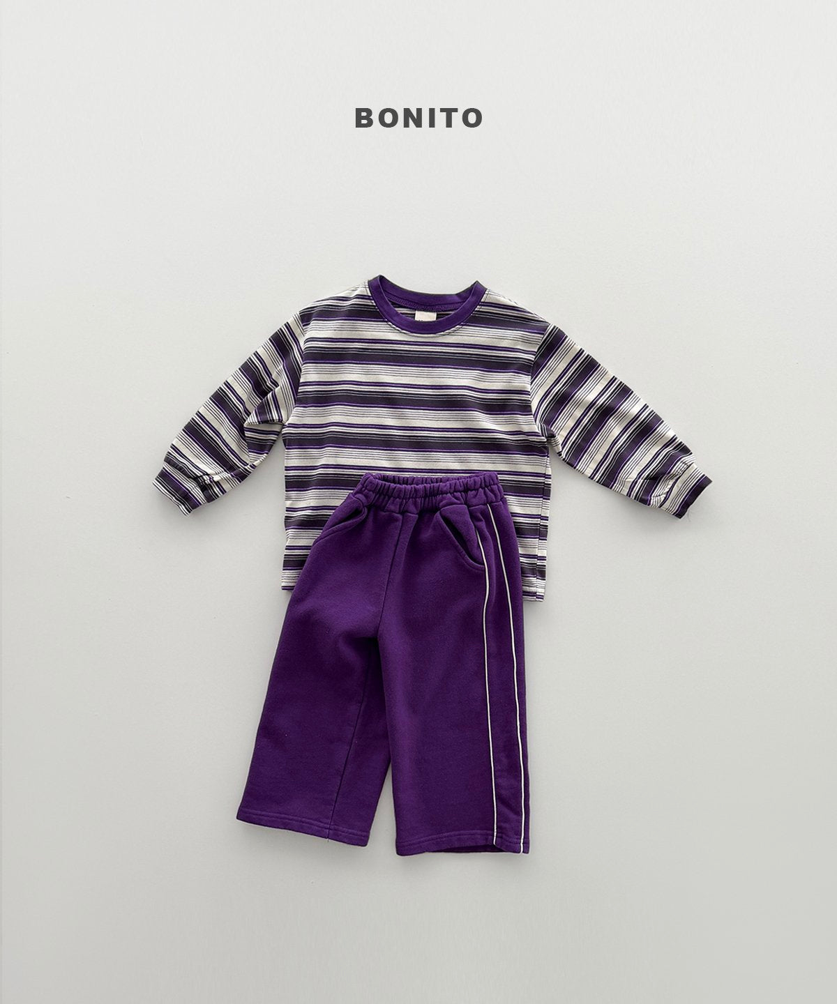 bonito track st shibori tee (~80-140cm)