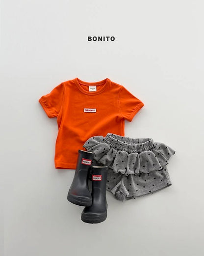 Bonito mini heart frill shorts (~80-140cm)