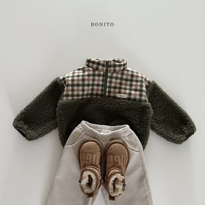 Bonito check tumbler half-zip (~80-140cm)