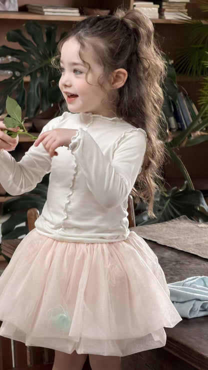 aiai blanc soft tee (95-140cm)