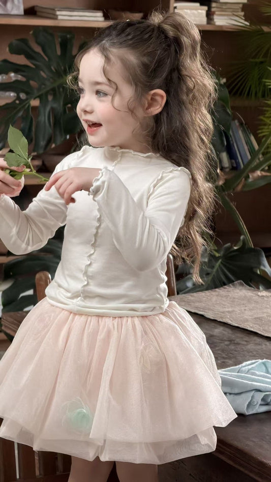 aiai blanc soft tee (95-140cm)