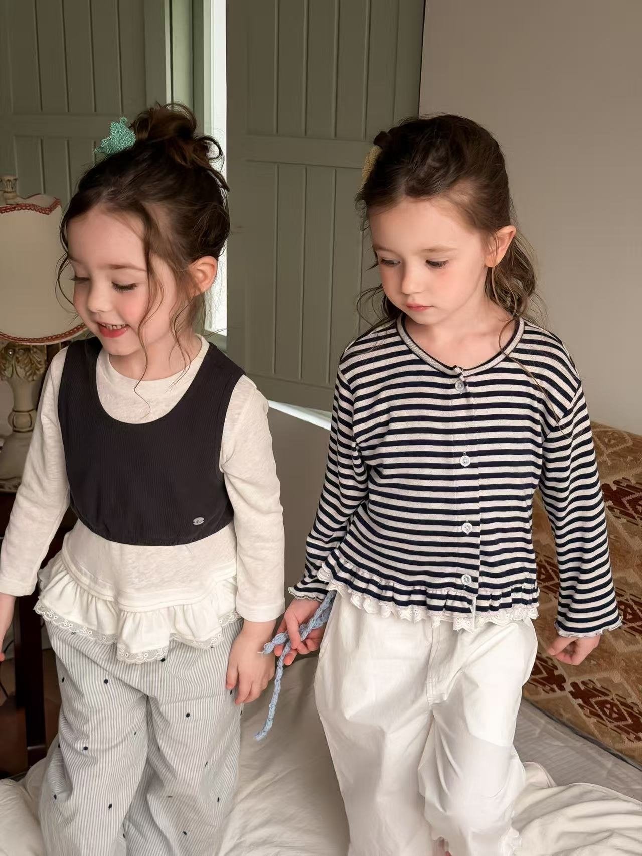 aiai lace border cardigan (95-140cm)