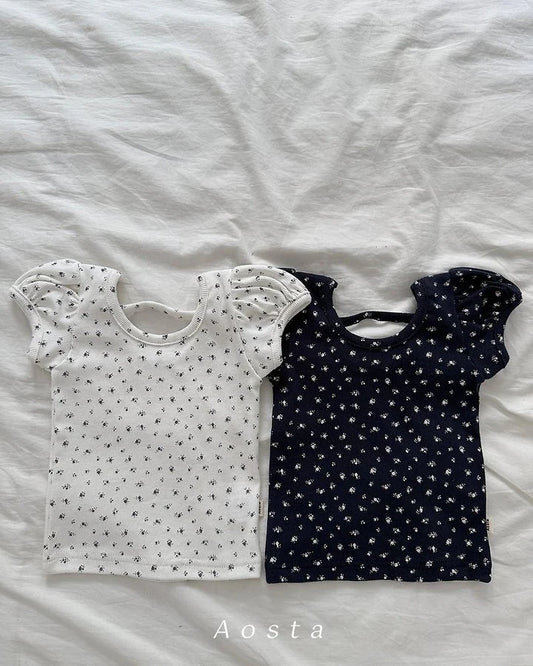 Aosta open back puff blouse (~70-115cm)