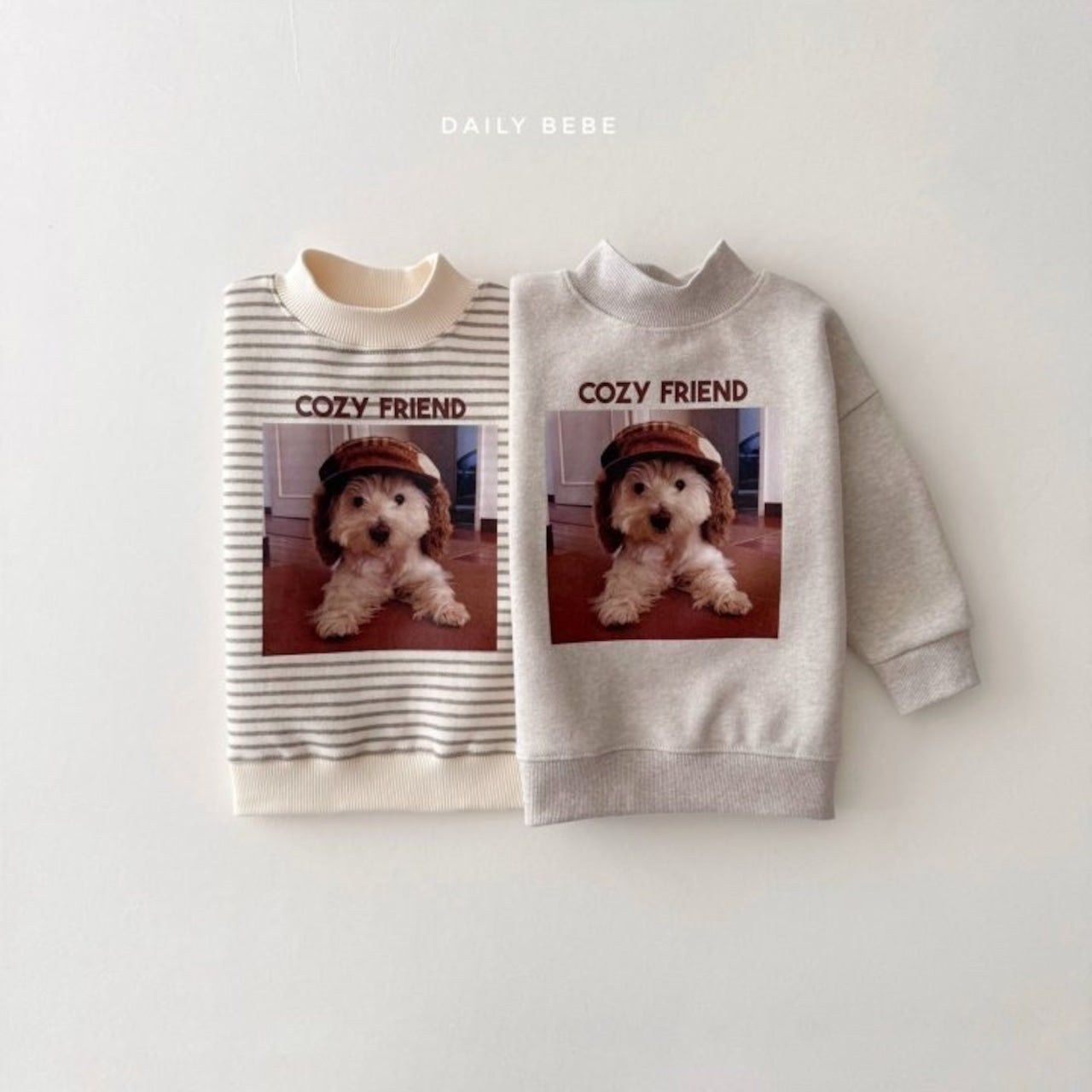 Dailybebe puppy half moon sweatshirt (75-140cm)