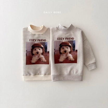 Dailybebe puppy half moon sweatshirt (75-140cm)