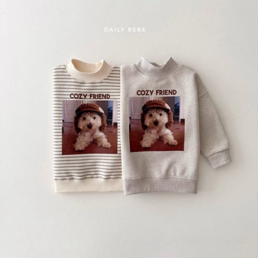 Dailybebe puppy half moon sweatshirt (75-140cm)
