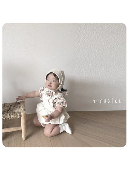 Nunubiel milga romper & bonnet (6-18m)