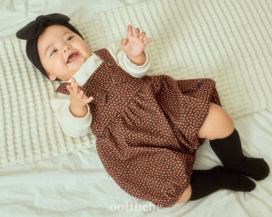 oottbebe bloom suspender suit(3-12m)
