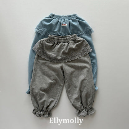 ELLYMOLLY cottage lace jogger pants (90-145cm)