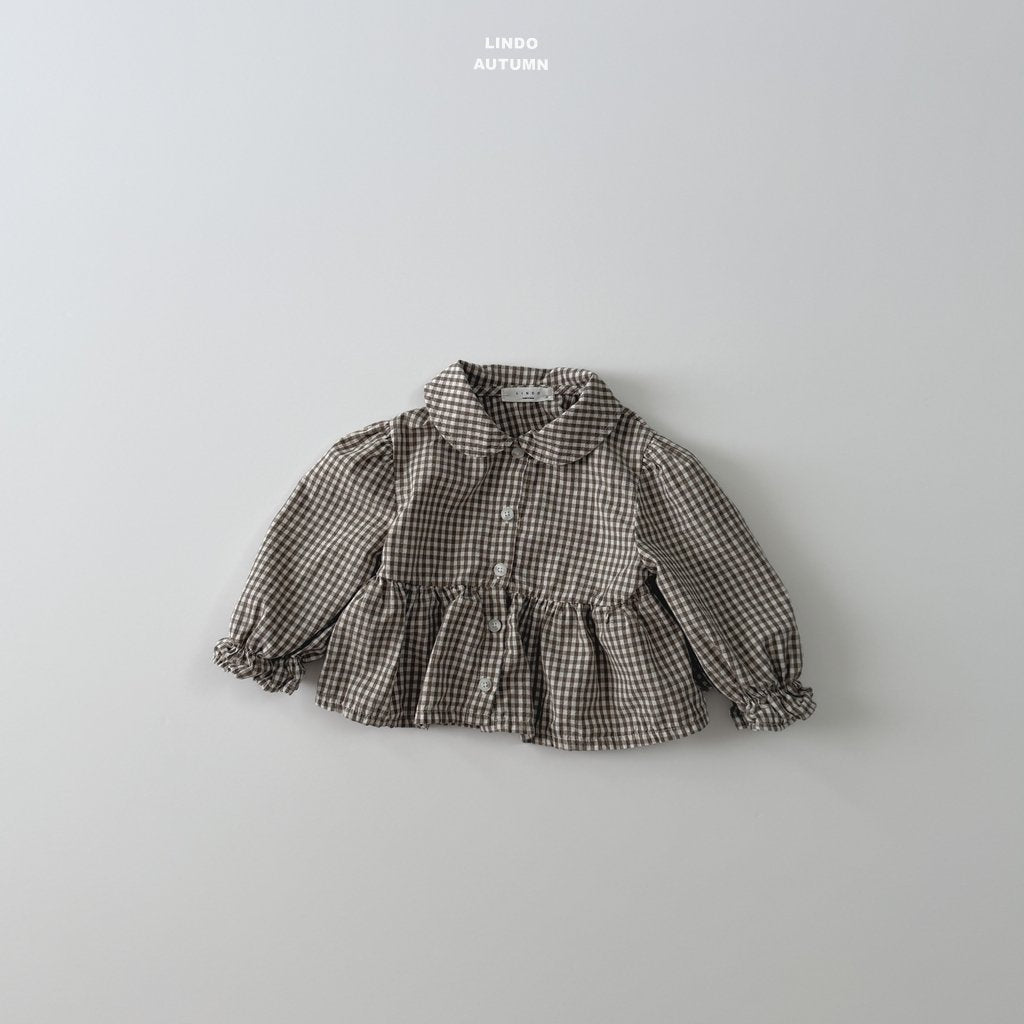 LINDO sweet plaid blouse (80-125cm)
