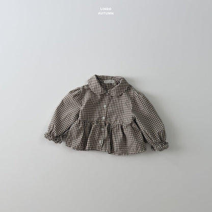 LINDO sweet plaid blouse (80-125cm)