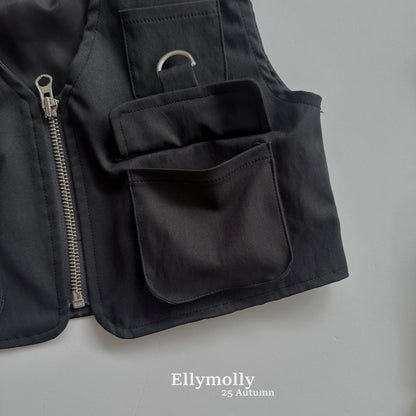 ELLYMOLLY d-ring pocket vest (90-160cm)