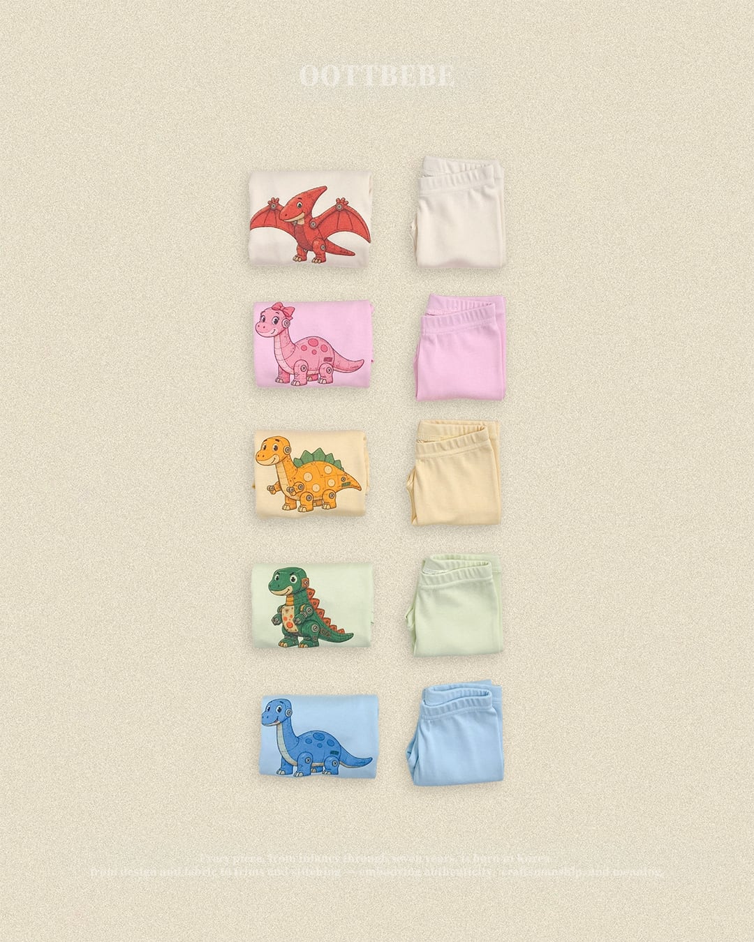 oottbebe robot dinosaurs room wear (65-115cm)