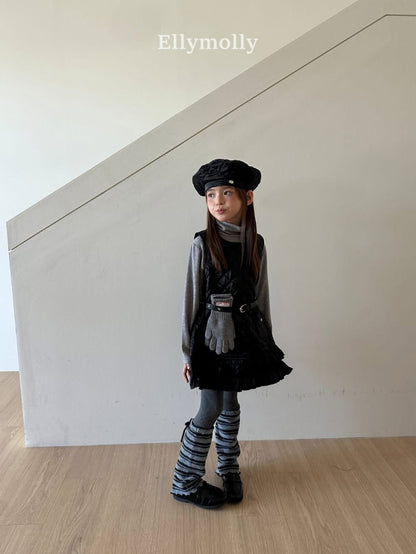 EllyMolly 絎縫背心連衣裙 (90-145cm)