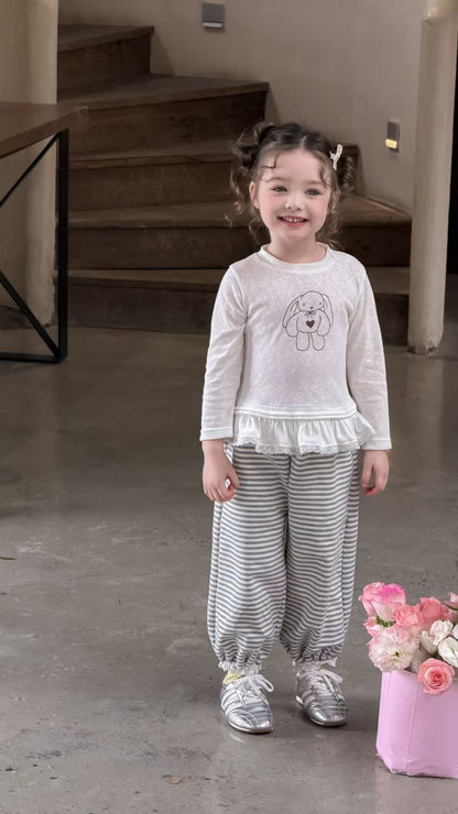 aiai border jogger pants (95–140cm)