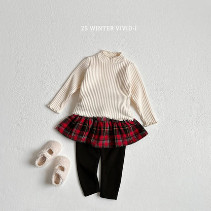 Vivid 木耳領坑條上衣 (75-135cm)