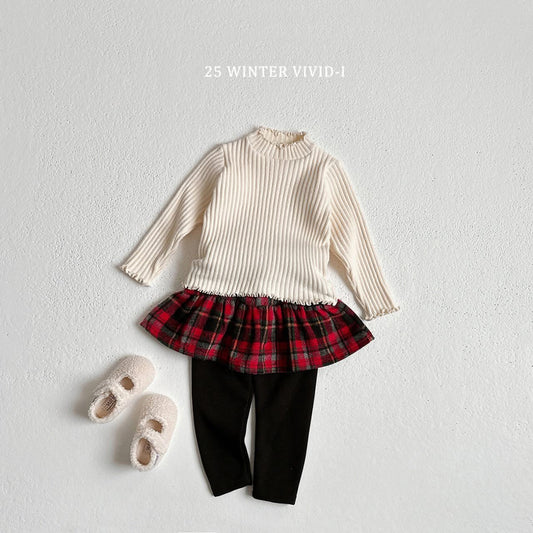 Vivid 木耳領坑條上衣 (75-135cm)