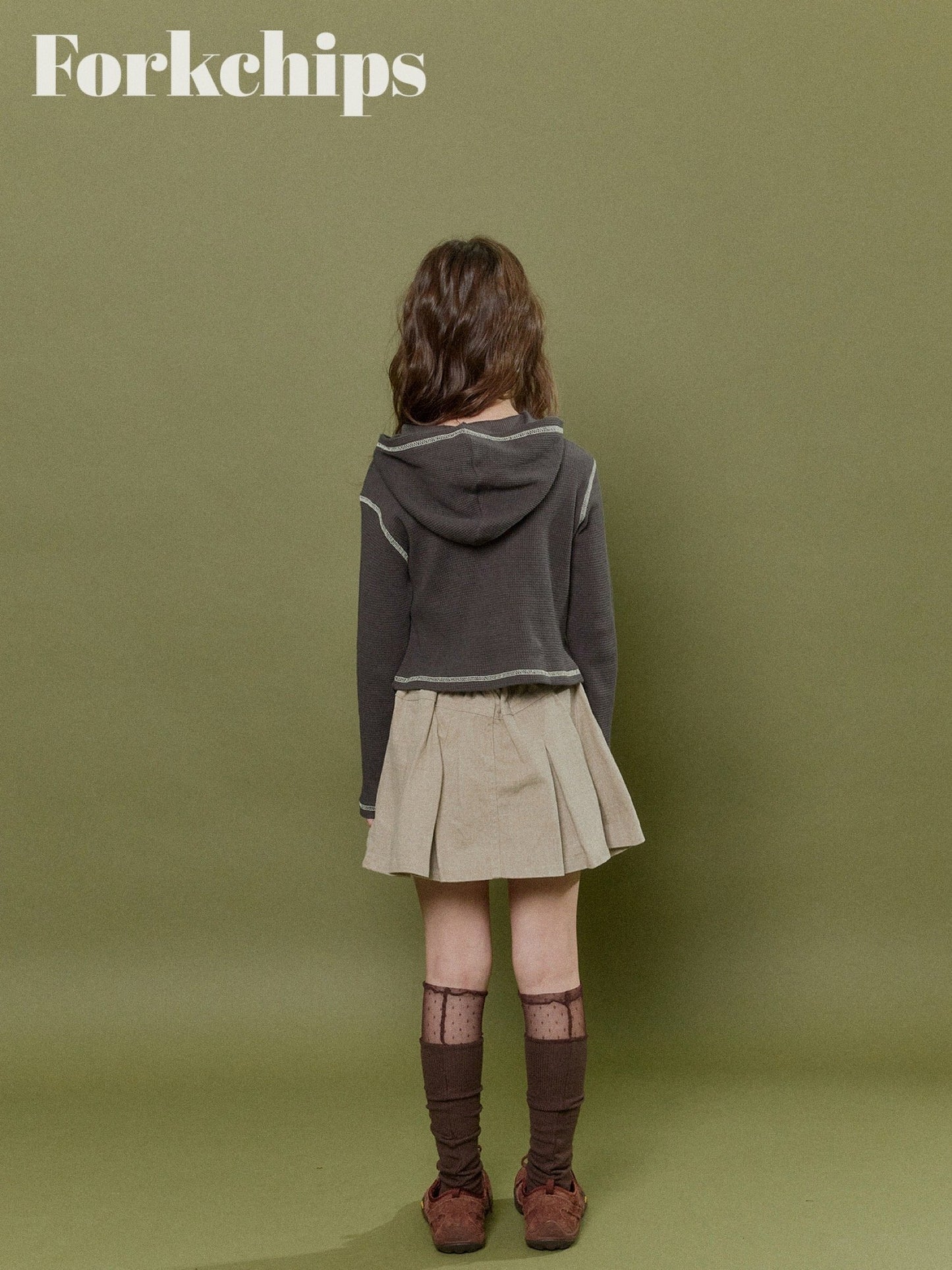 FORKCHIPS harbor pleated skirt (95-160cm)