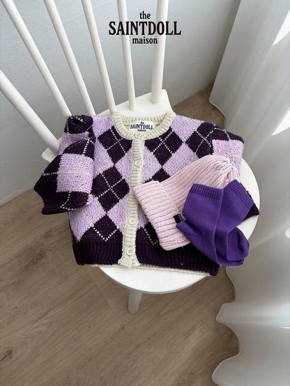 saintdoll argyle cardigan (90-150cm)