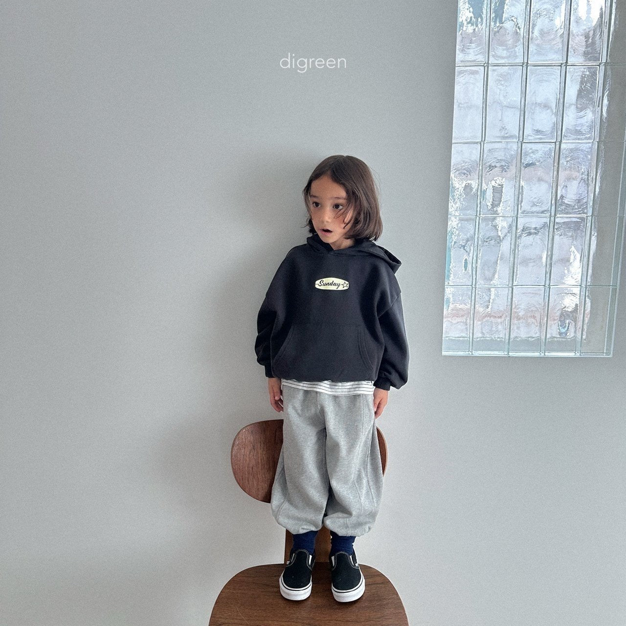 digreen sunday hoodie (90-130cm)