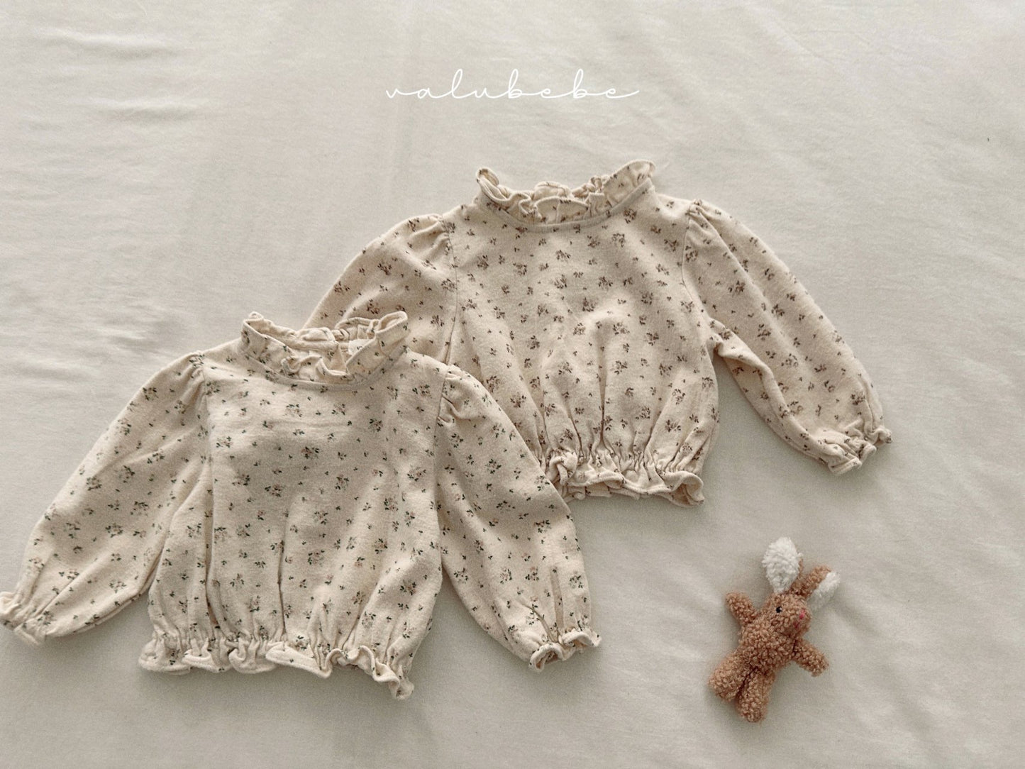 valubebe nelly flower frill blouse (70-110cm)