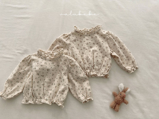 valubebe nelly flower frill blouse (70-110cm)