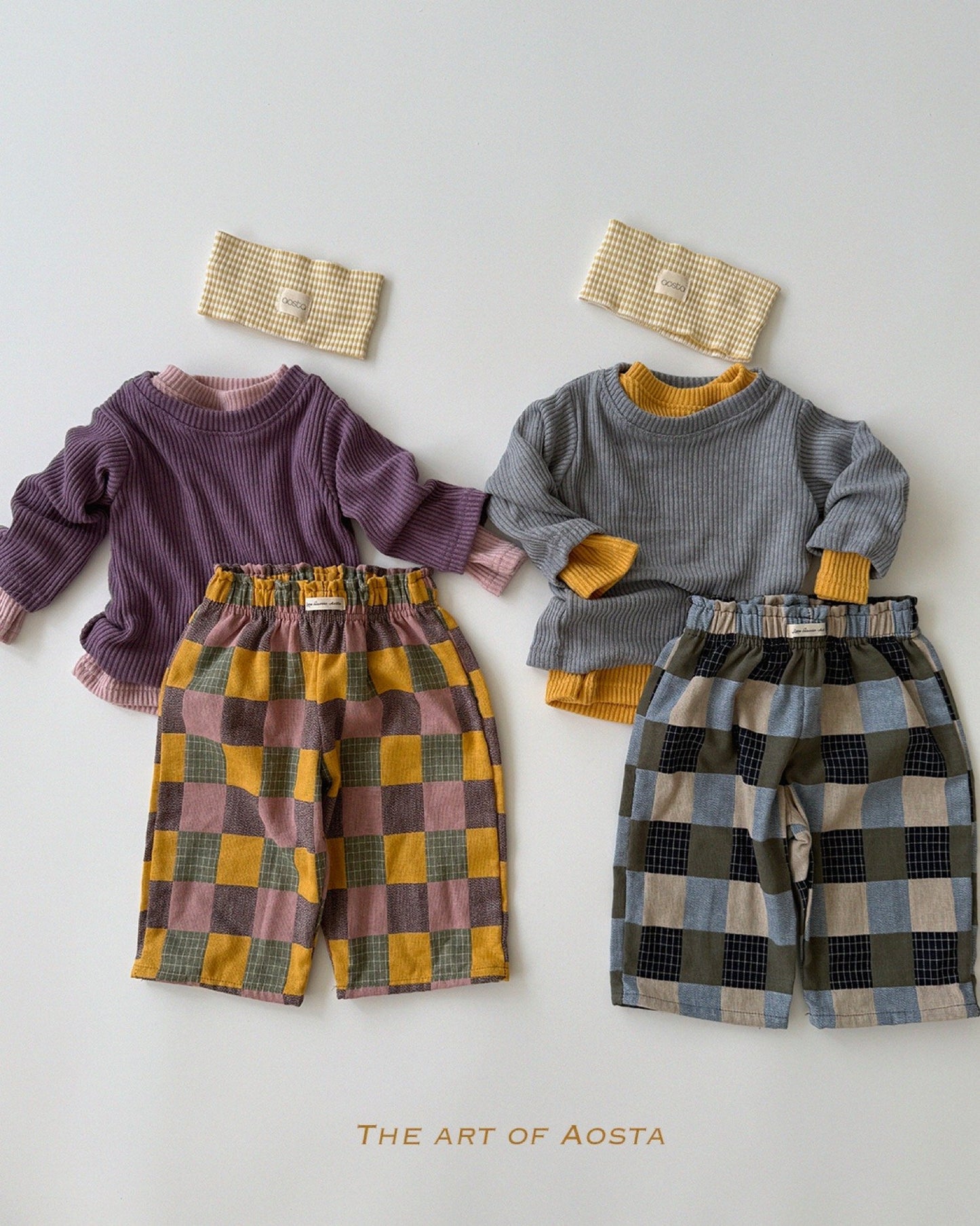 Aosta patchwork pants (~70-115cm)