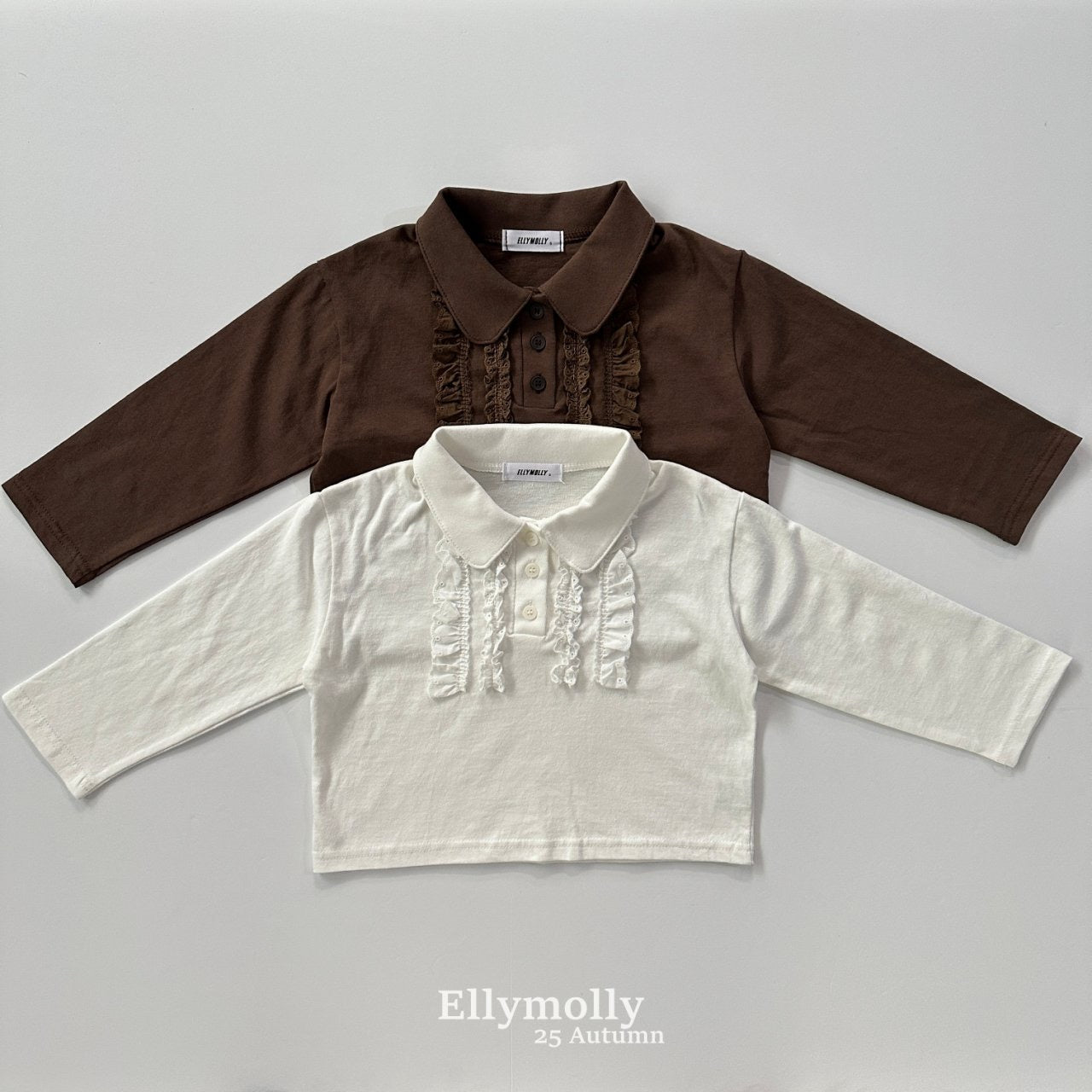 ELLYMOLLY twin frill collar tee (90-145cm)