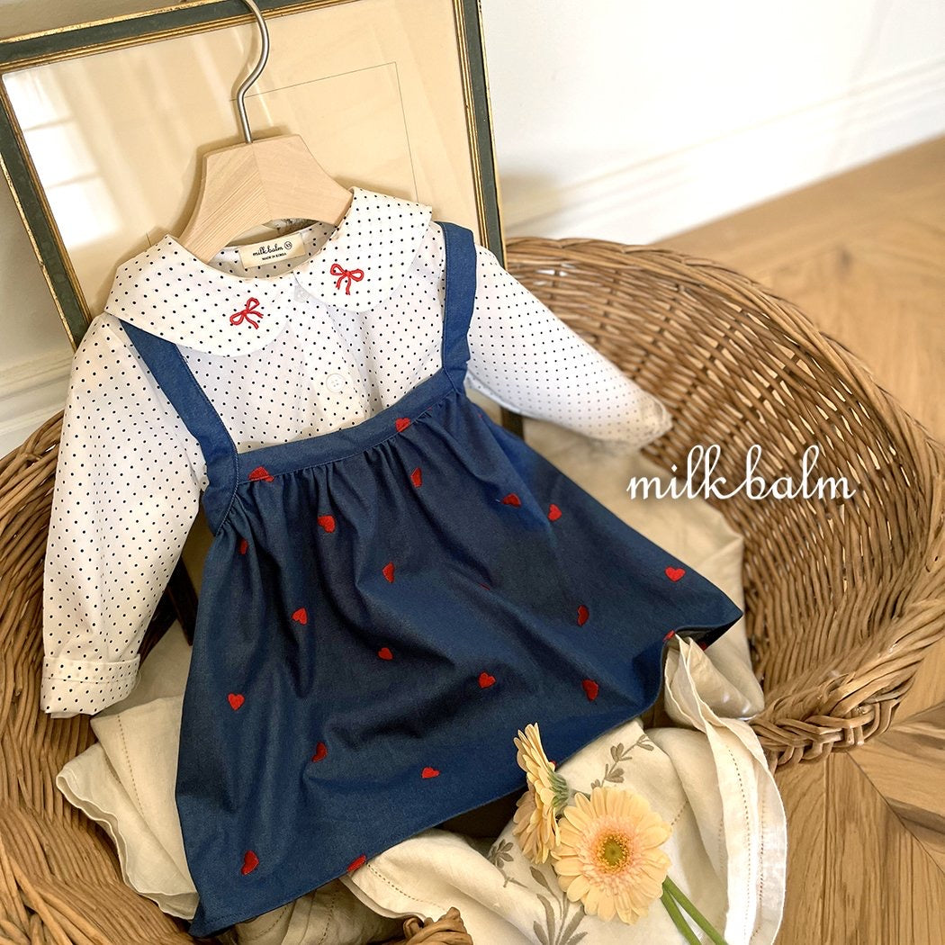 milkbalm heart suspender skirt (75-125cm)